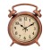 Wall clock, series: interior, "big alarm", smooth move, 38 x 28 cm