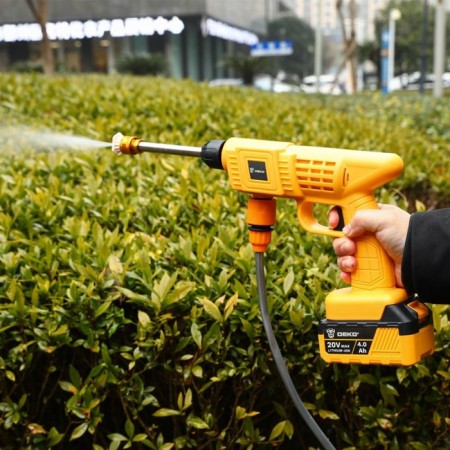 High pressure washing battery DEKO DKCW25, 20 V, 4 Ah, 40 bar, hose 5 m-5