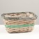 Kashpo wicker rectangular, 23x15x12cm, light green