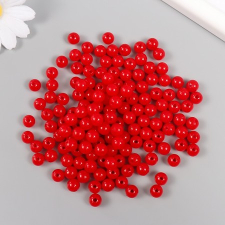 Set of beads "pearls" d 8 mm, 250 gr, red