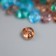 Czech Republic "Gamma" 2.5 x 5 mm 25 g 1st variety No. 30 brown-blue/Transparent