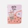 Button business card, 20 cards, pink color