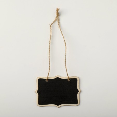 Cretaceous price tag "suspended" 7.5 × 6, bilateral, (packaging 10 pcs.), Black color-1