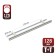 Realing handle, d = 10 mm, m/o 128 mm, color Satin nickel