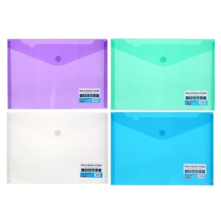 Folder on the button (Velcro) A4, horizontal, mix
