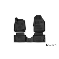 3D mats in the Ford Fiesta salon, 2015-2016, 4 pcs. (polyurethane)