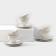 Service Porcelain Tea Leaves, 12 objects: 6 mugs 220 ml, 6 saucers d = 15 cm, white color