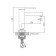 Accoona A96112 shell mixer, 1-crap, brass, cartridge 35mm, h = 18cm, chrome