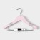 Shoulders - Ladoom hangers, 3 pcs, children, with clamps, 31.5 × 22 cm, pink color