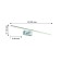 Wall lamp Scriptor 895 mm, 60 mm, LED 18W