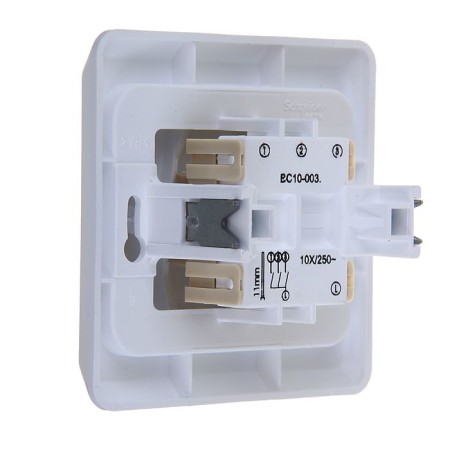 Schetode switch Sche BC10-003b, 3 keys, white-1