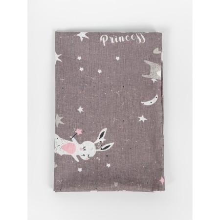 Pillowcase Amarobaby Princess, calico, size 40x60 cm, gray color, pink-3