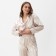 Female set (shirt, trousers) KAFTAN SILK "strip" R.48-50, cream