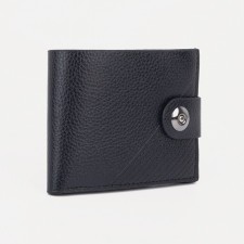 Male purse on a magnet, for bills, for cards, for coins, black color