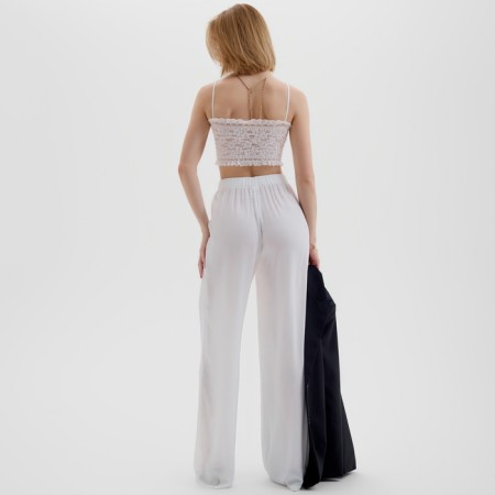 Women's pants Minaku: Casual Collection, white color, size 52-10