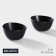 Porcelain salad Magistro Carbon, 12 × 10.5 cm, black color