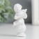 Souvenir Polystone "Snowty angel musician on the ball" MIX 6x4x2.8
