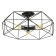 Lamp 2463/3e27 40W Black 58x58x22 cm Bayerlux
