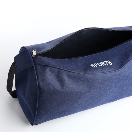 Sports bag with lightning, long belt, blue color-3