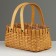A set of wicker baskets, 26x16.5x12/25 cm, 19x12x10/20 cm, 2 pcs, sequoia