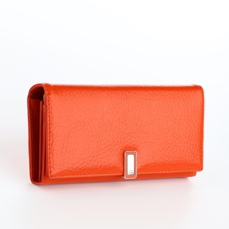 Women's wallet on magnets, red color