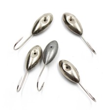 The mormyshka is soldered Yaman Ovsinka with a baldness, weight 0.86 g, nickel, packaging 5 pcs.