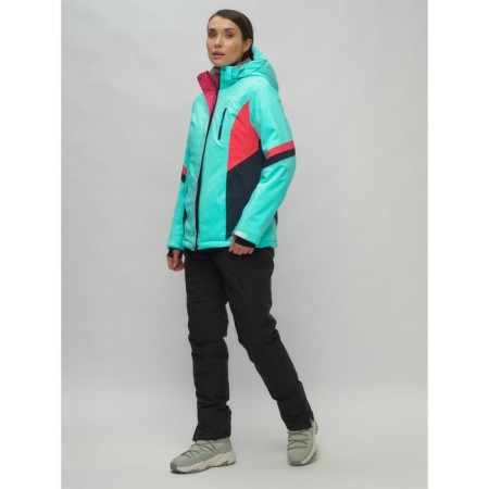 Ski suit, size 46, turquoise color-1
