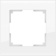 Frame for 1 post WL01-FRAME-01, white color, glass material