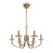 Freya FR1006PL-06G Forte, 580x580x1423 mm, E14, 6x40W, brass color