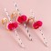 Flamingo cocktail tubes, spiral, 6 pieces in a set