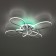 Ceiling chandelier Citilux "Jamini" CL229B141E, 65x65x12.5 cm, 4x22.5W, LED, Gray color.