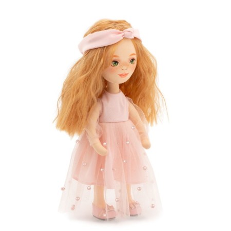 Sunny soft doll "in a light pink dress", 32 cm-3