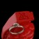 Holder for cards and photo "Pomegranate" Red, 8 × 12 × 9 cm