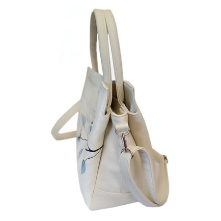 Women's bag Eleganta Beige flora-4