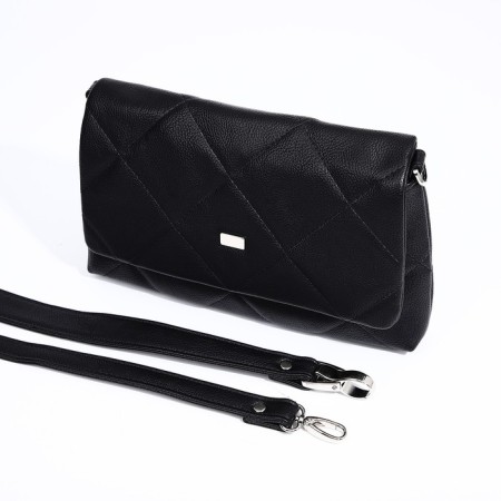 Women's bag Textura, messenger, small size, black color-5