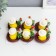 Easter souvenir "chicken in a hat in a nest with a flower" set 6 pcs 3x4x4 cm