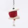 A toy with a carapace of karakatitsa, lufoi and bell, 15 x 5 cm, red