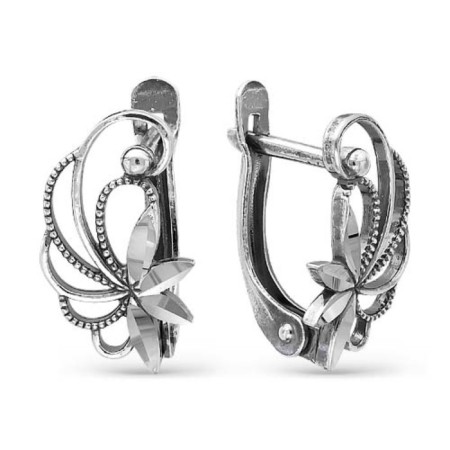 Earrings "Iva" Sterlarment with oxidation