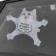 Auto -toe "no shame, no conscience", cat, on suction cups