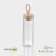 Glass jar for spices with bamboo lid Bellatenero "Eco", 120 ml, 4.4 × 13 cm