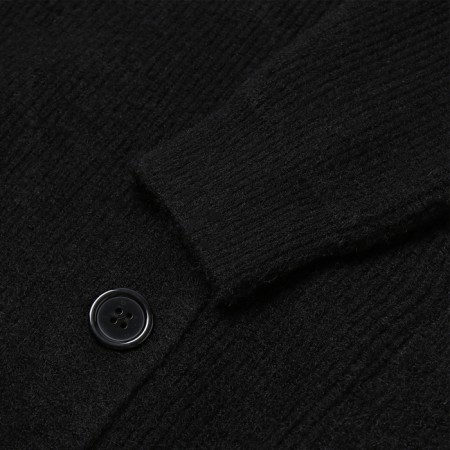 Cardigan female, black color, size One size (46-50)-3
