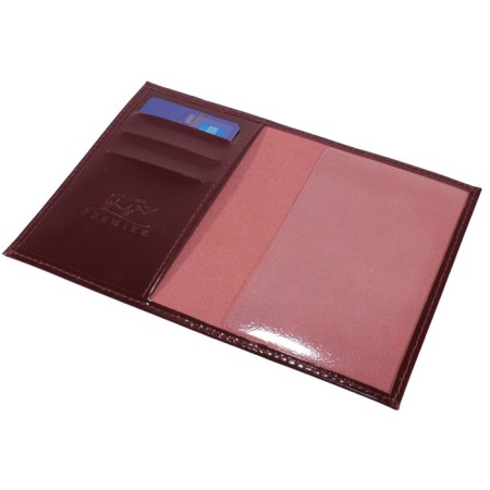 Passport cover, map for maps, red color-1