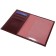 Passport cover, map for maps, red color