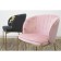 Coral chair, 560 × 500 × 850 mm, velor, green color