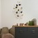 Decor Wall metal "Victor with leaves" gold with black 44x99 cm