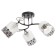 Chandelier gallop 890531 3x60W E27 black/matte white with black pattern