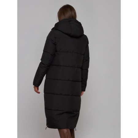 Coat insulated winter female, size 42, black color-18
