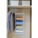 Hanger - shelf, 80 × 29 × 29 cm, 4 small shelves, white color