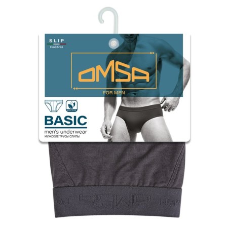 Panties Slips men's Omsa 3224, size 44, color Grigio Scuro-2