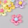 Decor for creativity plastic "Flower" Gloss Mix 3x3 cm